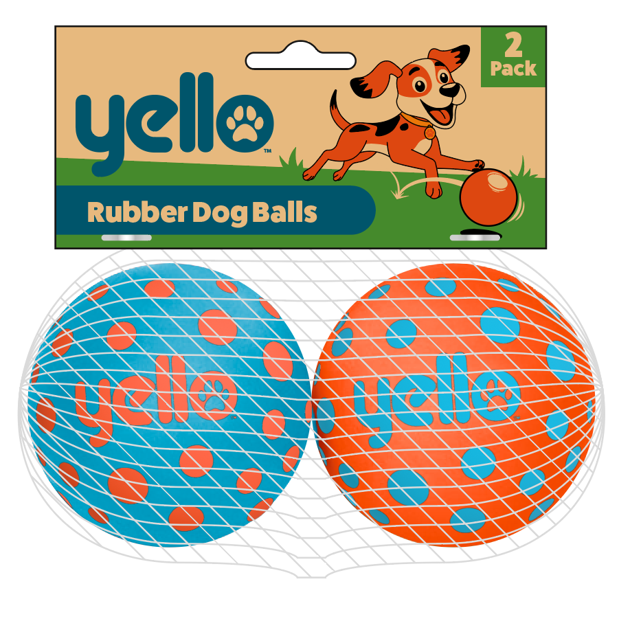 Rubber Dog Balls 2pk