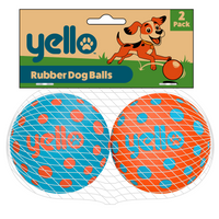 Rubber Dog Balls 2pk