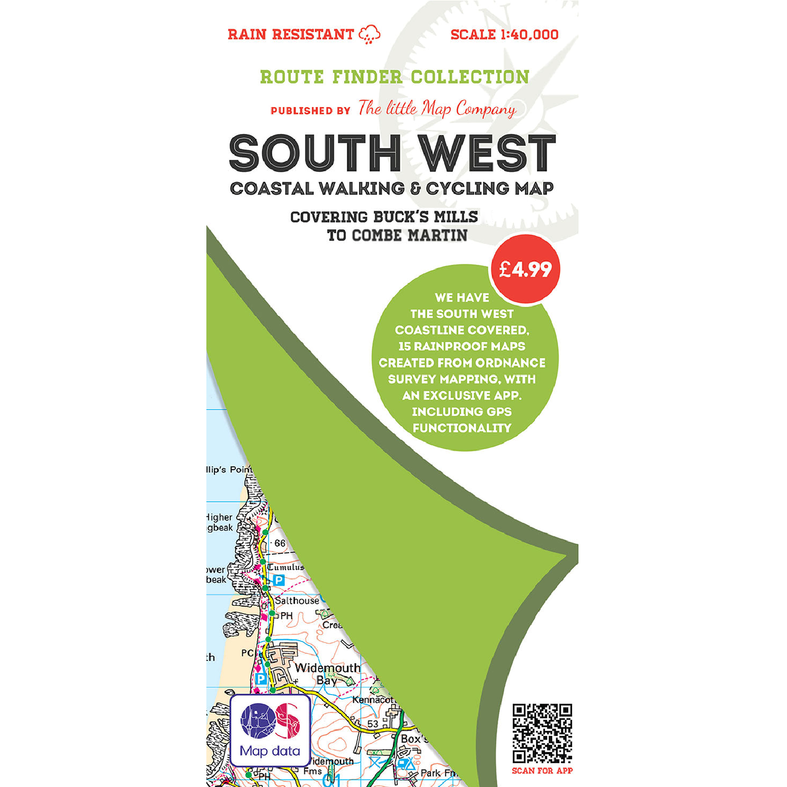 Buck's Mills - Combe Martin Walking/Cycling Map