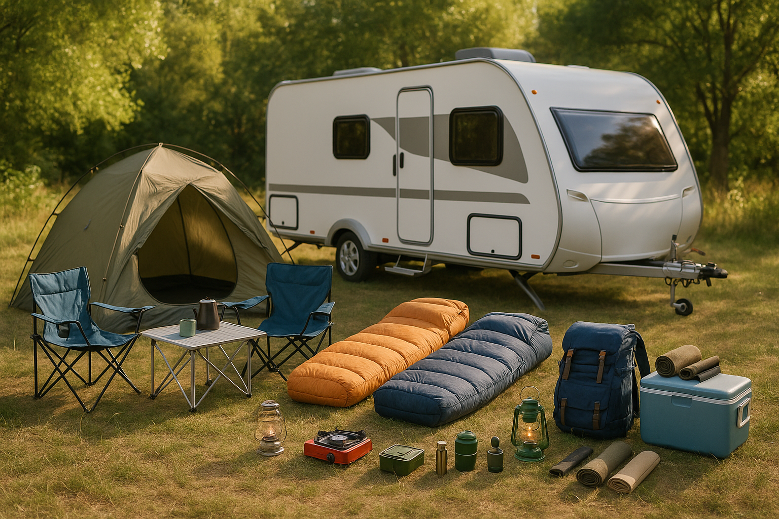 camping and caravan equipment