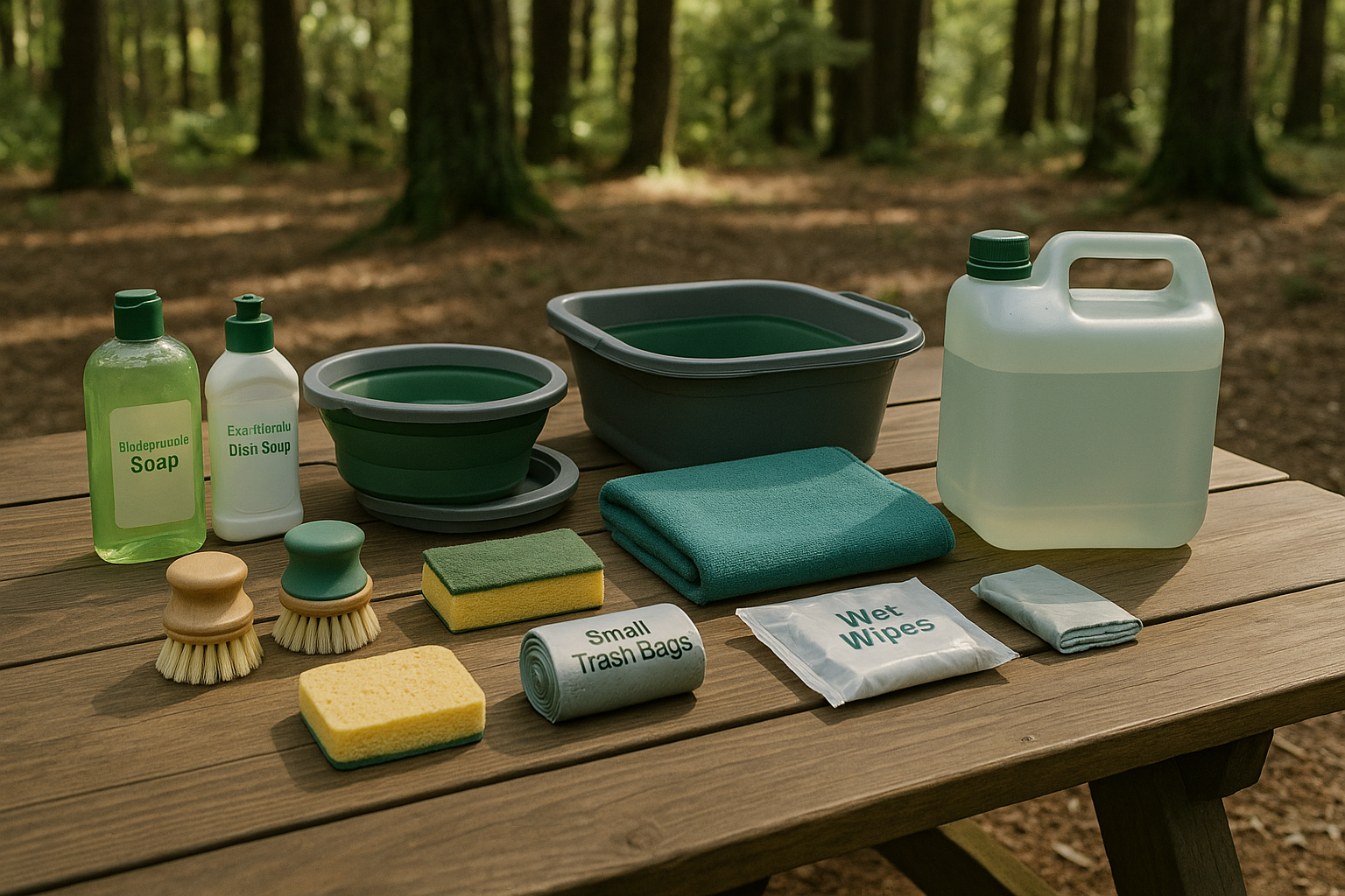 camping cleaning equipment