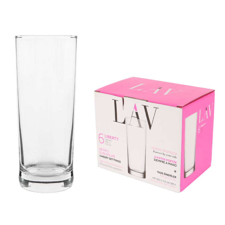 Classic 360ml Hi-Ball Glasses 6pk