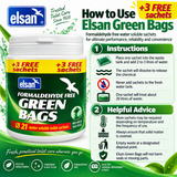 Elsan Green Toilet Sachets Tub of 21