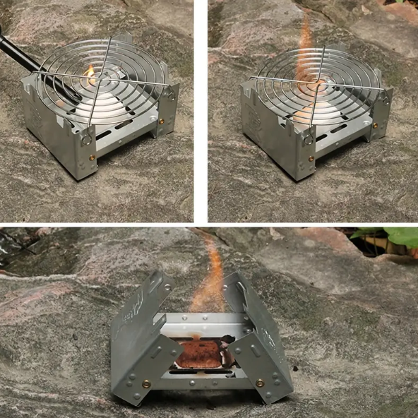 Folding Solid Fuel Pocket Stove