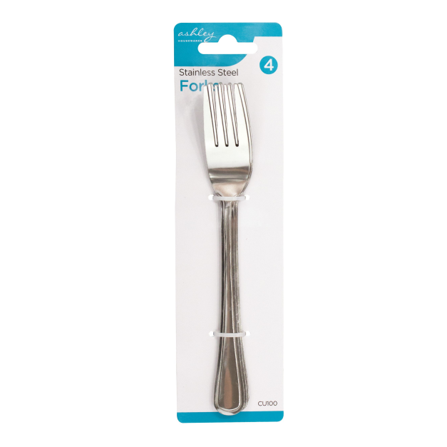 Stainless Steel Forks 4pk on Card