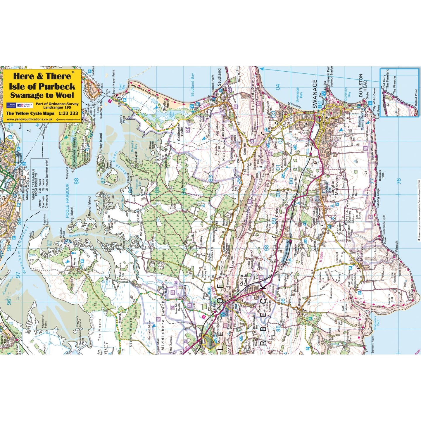 Here & There Isle Of Purbeck Map