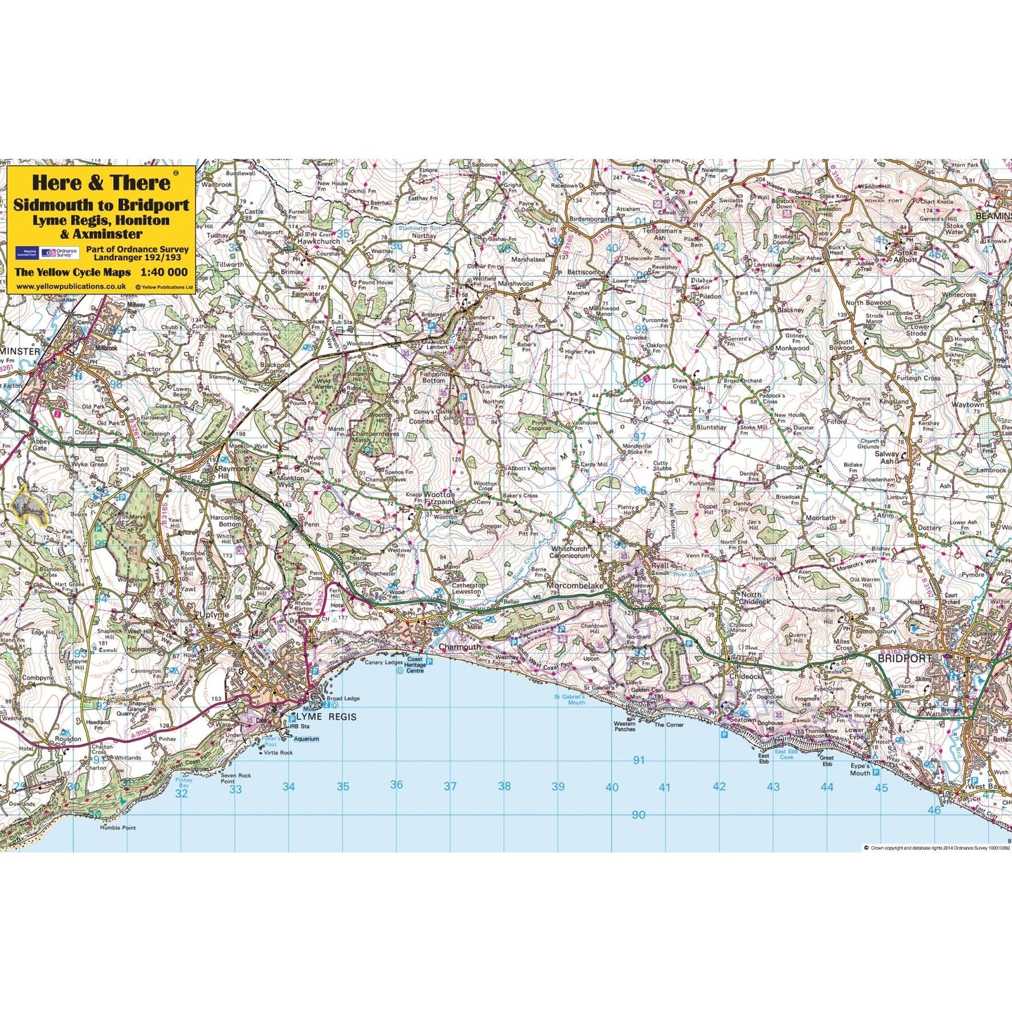 Here & There Sidmouth Map