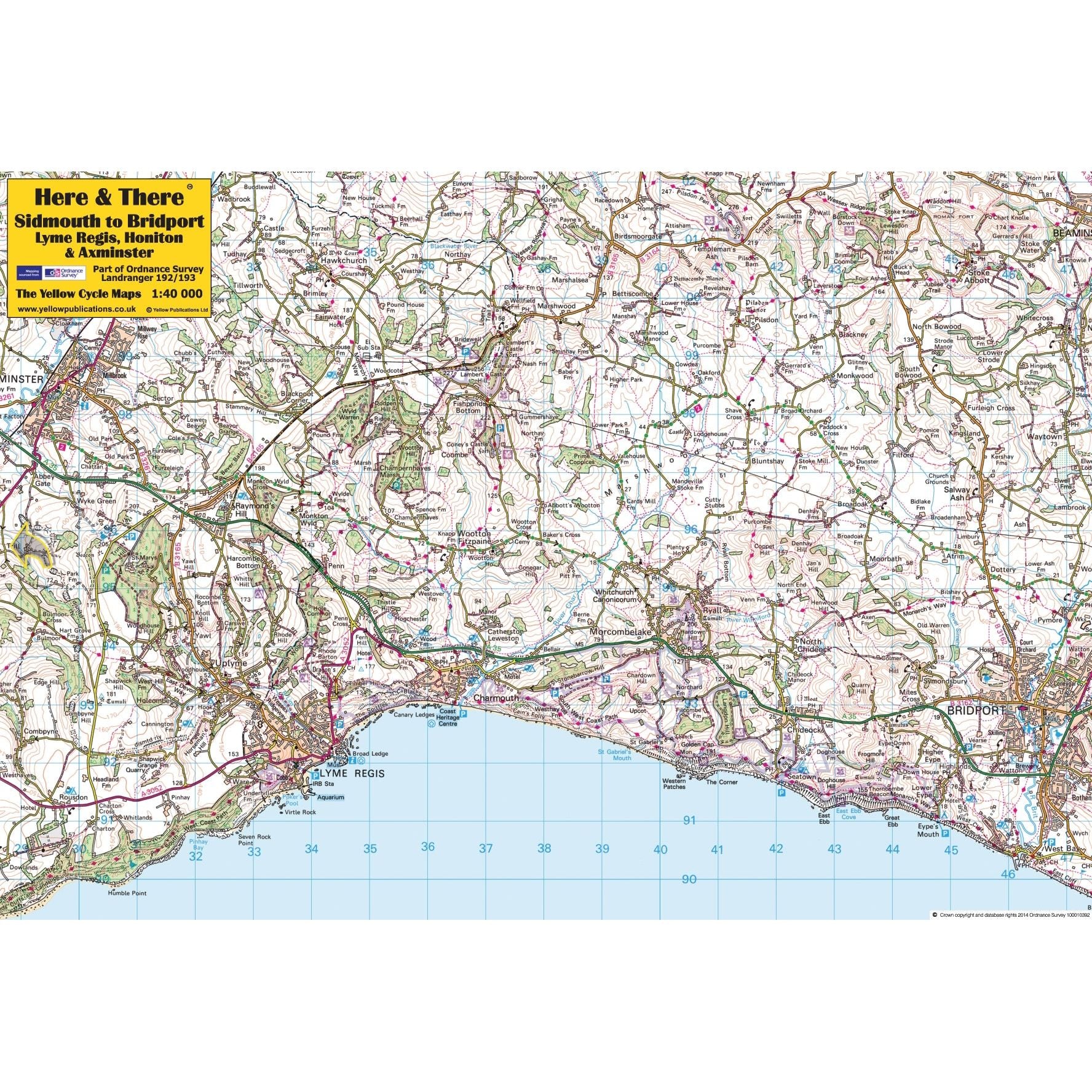 Here & There Sidmouth Map