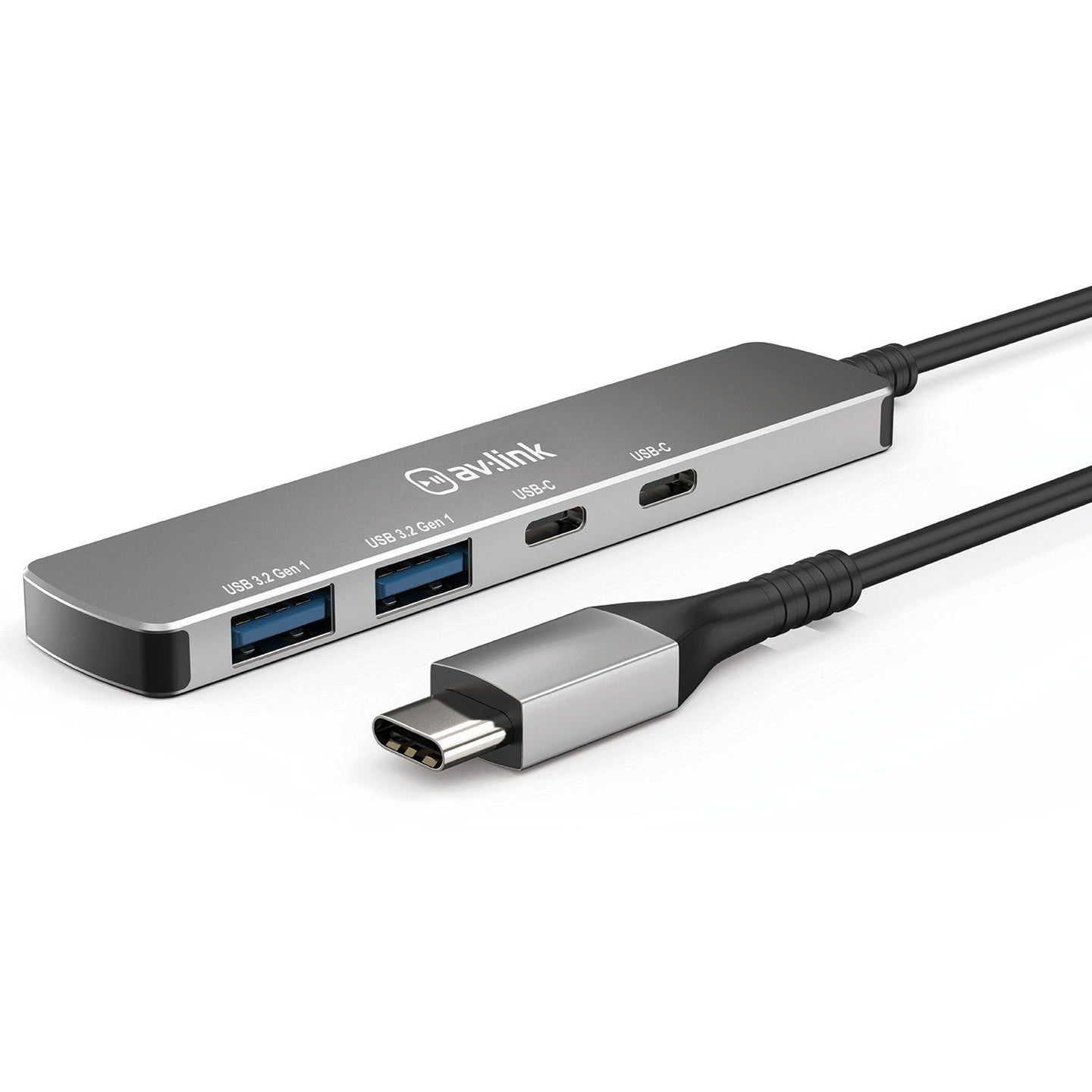 4 Port Ultra-Slim USB 3.2 Type-C Hub