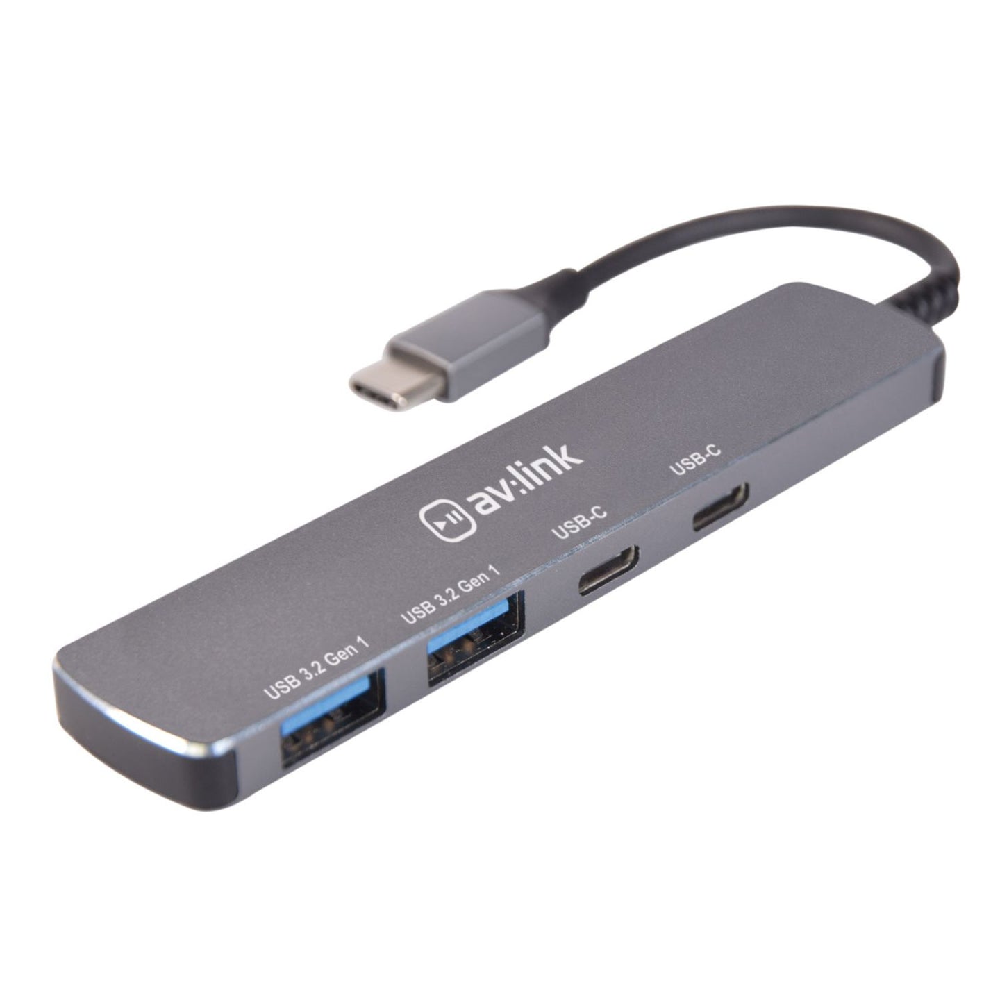 4 Port Ultra-Slim USB 3.2 Type-C Hub