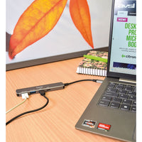 4 Port Ultra-Slim USB 3.2 Type-C Hub