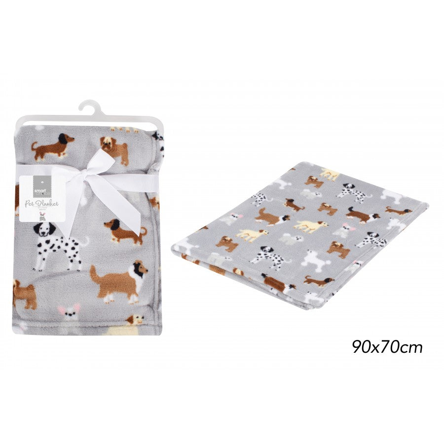 Pet Blanket - Super Soft - 90x70cm - 2 Asstd Designs