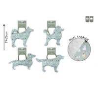 Plush & Rope Dog Toy x1 - 19-26cm - 4 Asstd Designs