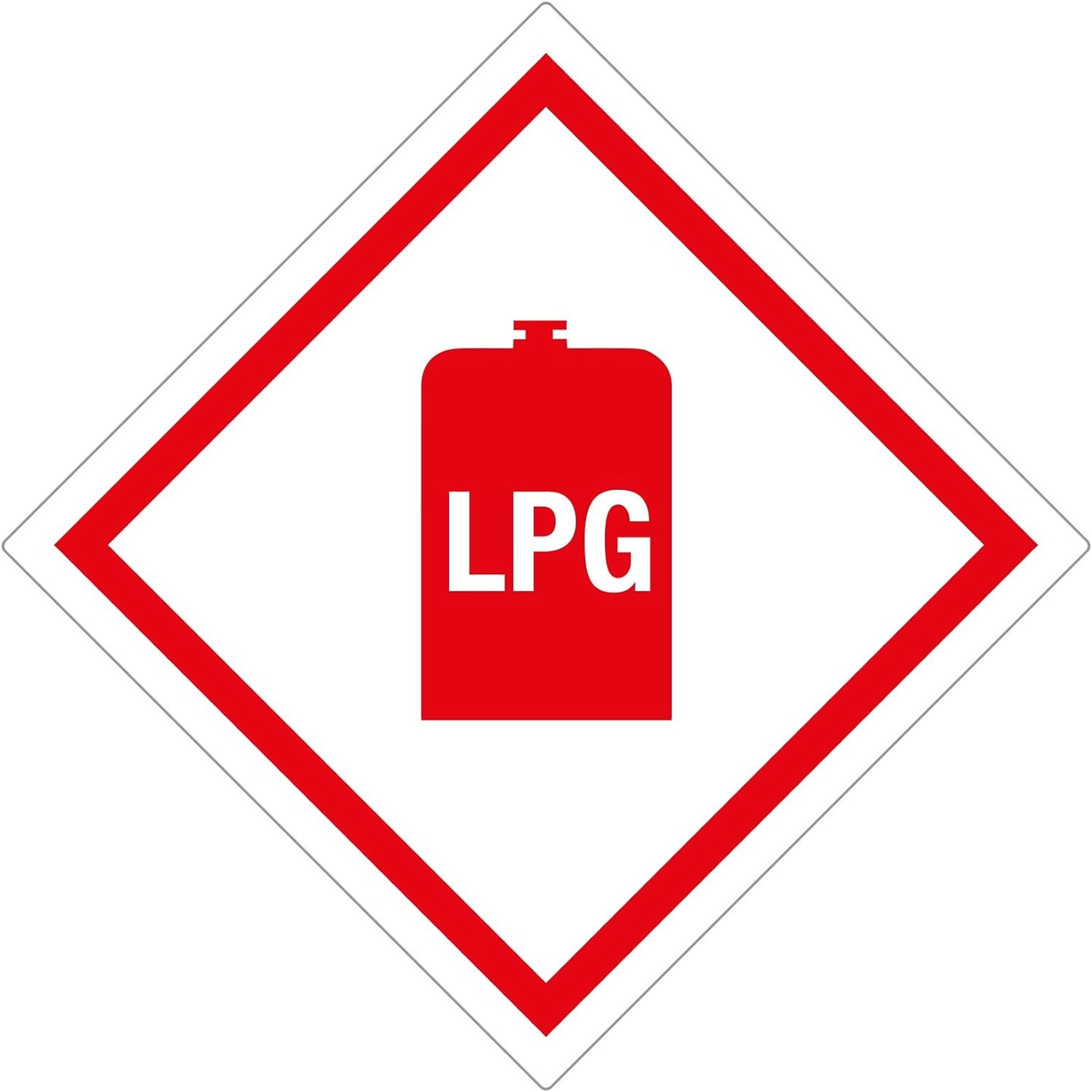 Self Adhesive LPG Sticker 100x100mm