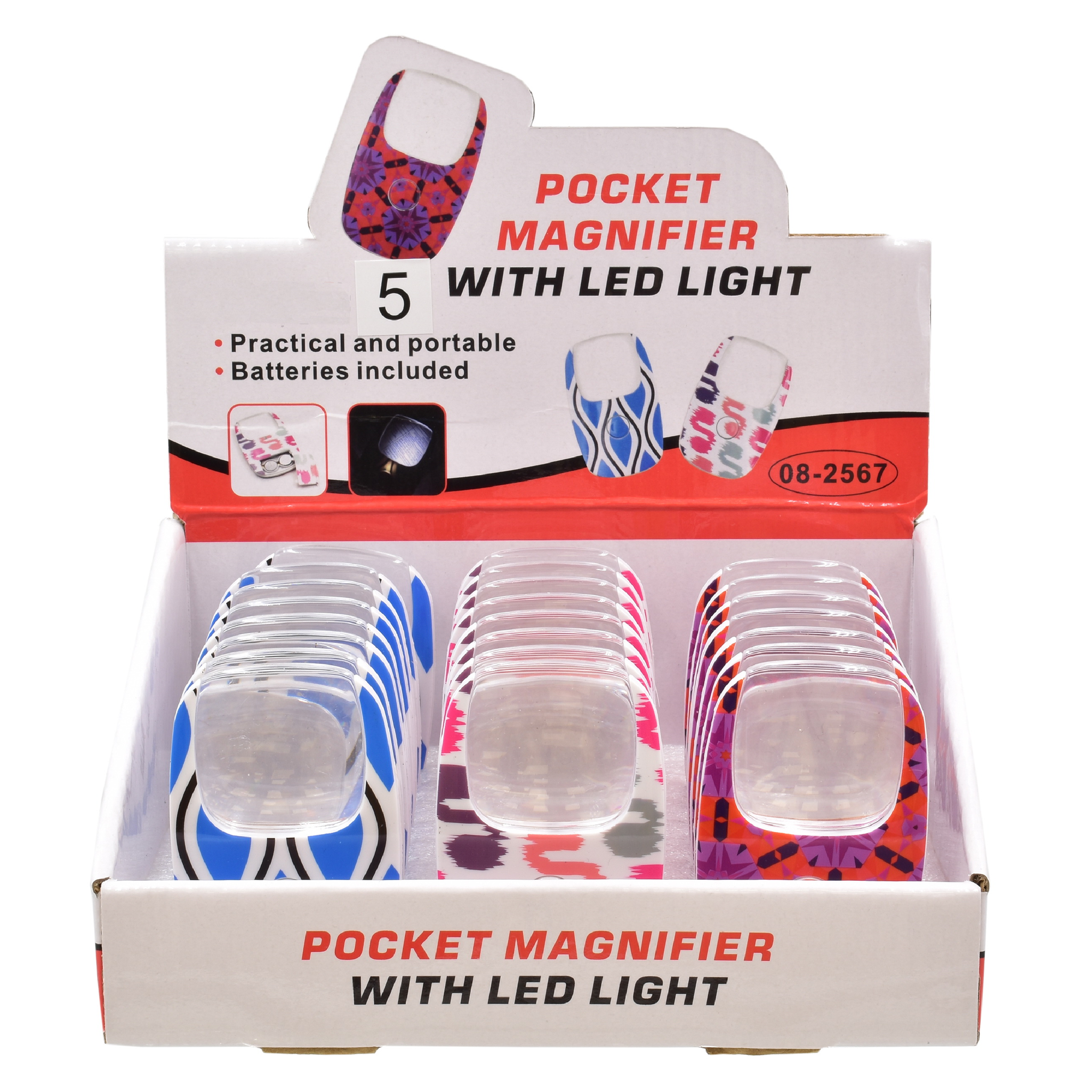 Pocket Magnifier with LED Light