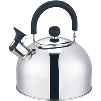 2.5 Litre Stainless Steel Whistling Kettle with Folding Handle - Assorted Colours