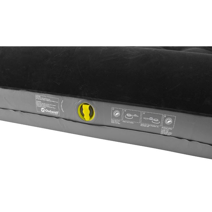 Outwell Classic Flock Single Air Bed w/ Pillow and Pump
