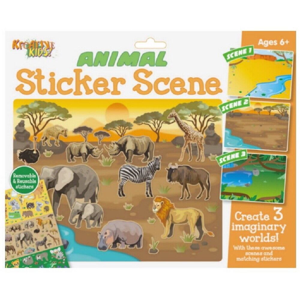 Reusable Sticker Scene Set