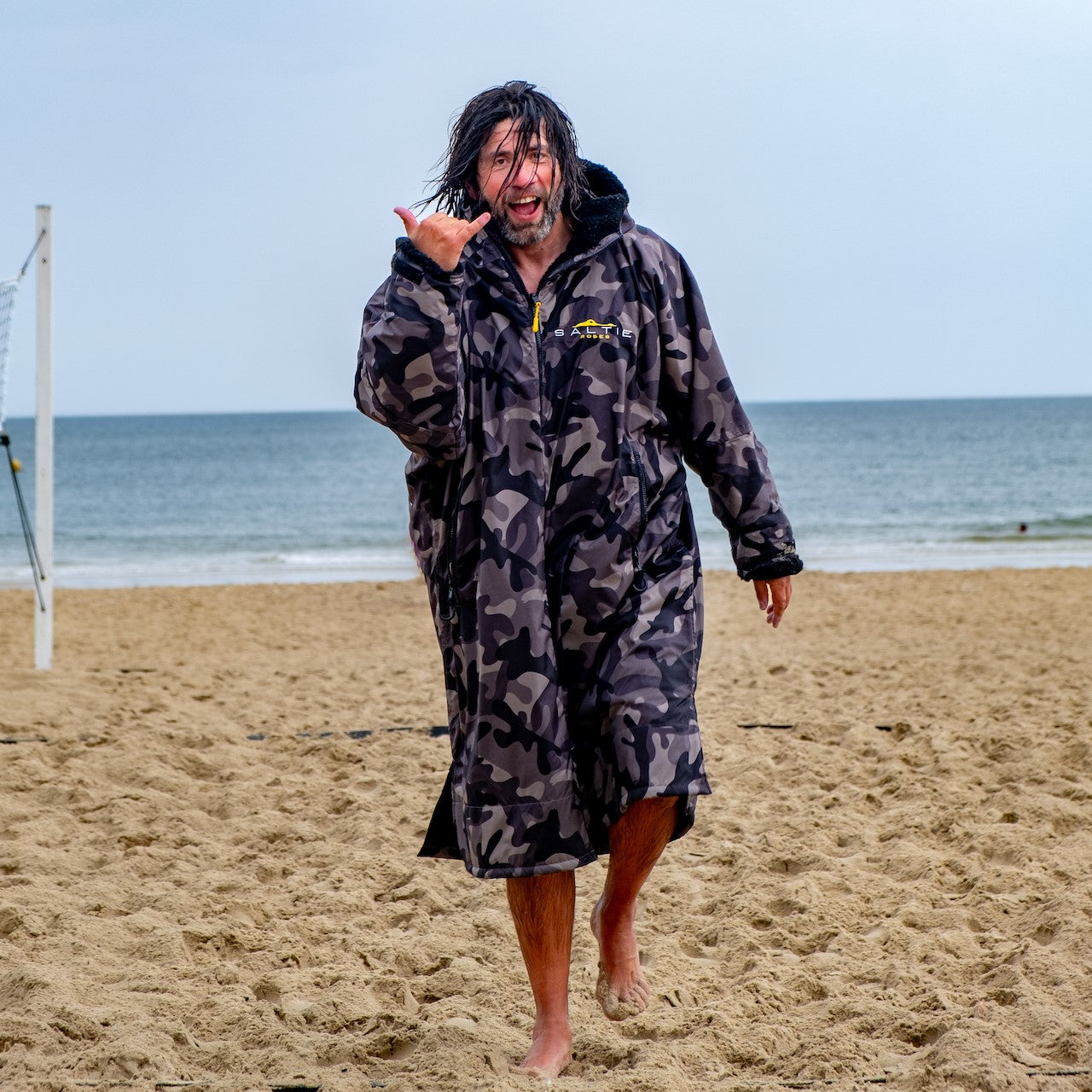 Saltie Elite Changing Robe - Storm Camo/Black