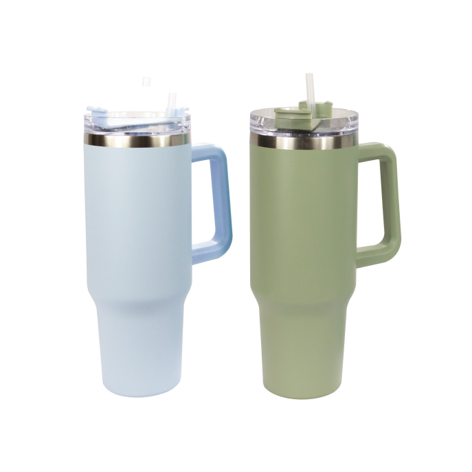 40oz Insulated Mug With Straw