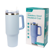 40oz Insulated Mug With Straw