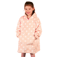 Junior/ Toddler Big Cosie - Pink & White Spot