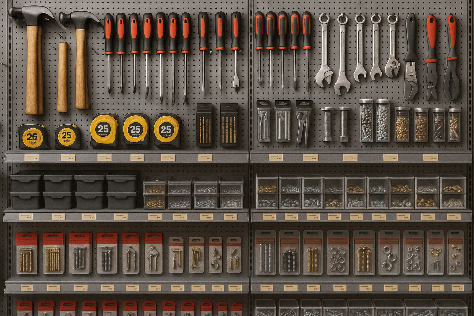 tools, hardware shop supplies