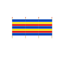 Windbreak Traditional Stripe - 4 Pole