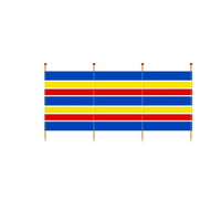 Windbreak Traditional Stripe - 4 Pole