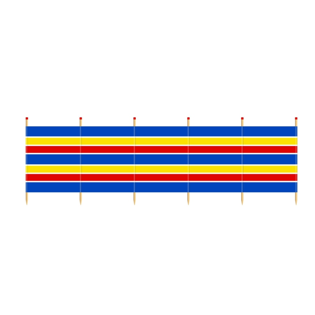 Windbreak Traditional Stripe - 6 Pole