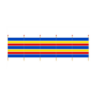 Windbreak Traditional Stripe - 6 Pole