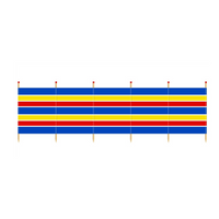 Windbreak Traditional Stripe - 6 Pole