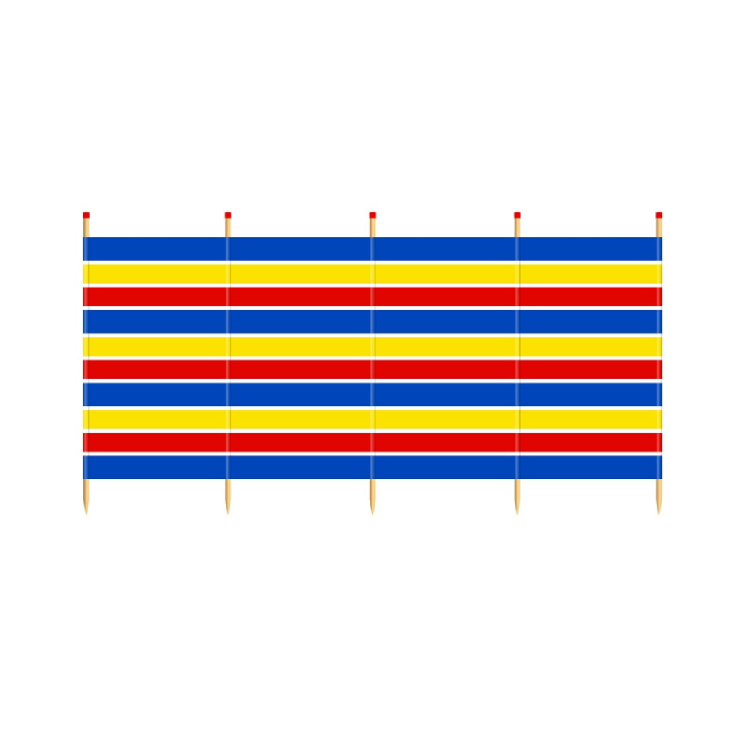 Windbreak Traditional Stripe - 5 Pole Tall