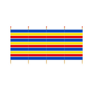 Windbreak Traditional Stripe - 5 Pole Tall