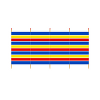 Windbreak Traditional Stripe - 5 Pole Tall