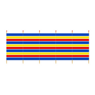 Windbreak Traditional Stripe - 6 Pole Tall