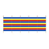 Windbreak Traditional Stripe - 6 Pole Tall