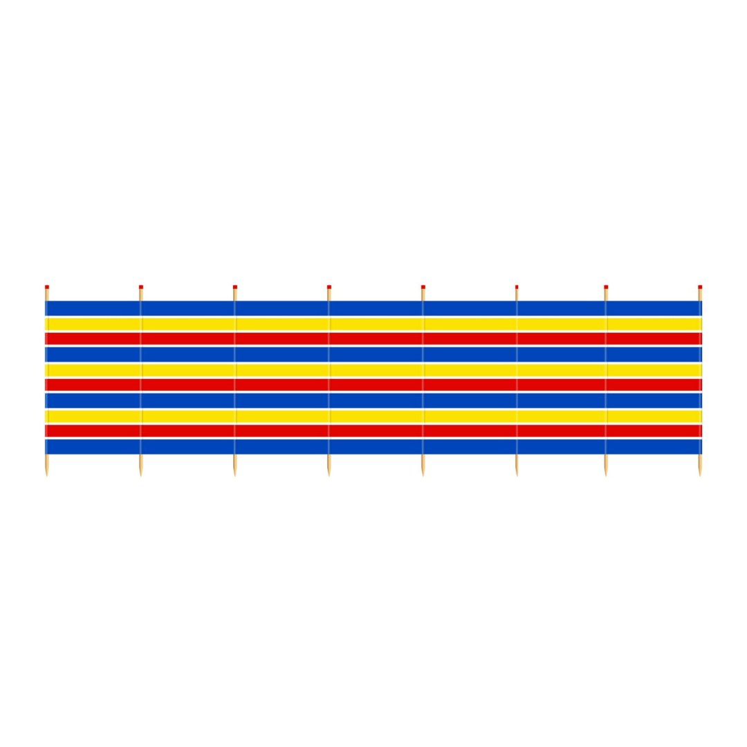 Windbreak Traditional Stripe - 8 Pole Tall