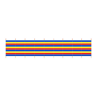 Windbreak Traditional Stripe - 10 Pole Tall