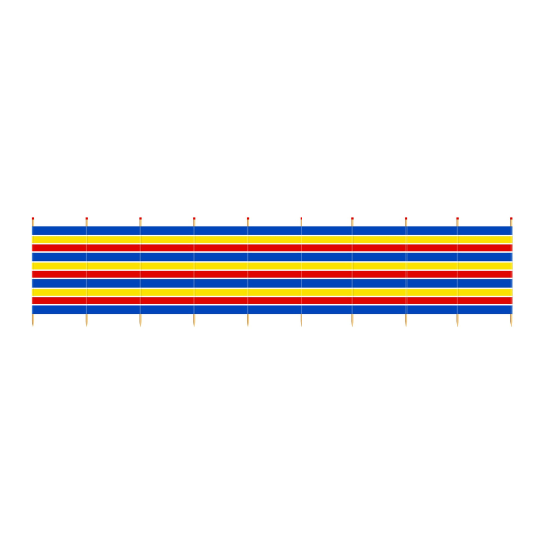 Windbreak Traditional Stripe - 10 Pole Tall